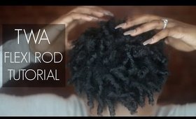 TWA MAX DEFINITION | Flexi Rod Tutorial for 4C Tapered Hair