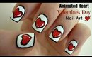 Animated Hearts Valentine's Day Nail Art!