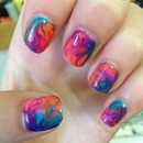 swirly gel nails