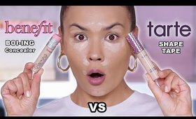 BENEFIT BOI ING CAKELESS VS TARTE SHAPE TAPE CONCEALER | Maryam Maquillage