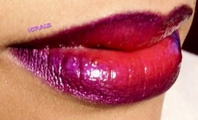 Fun Lip Mixture: Purple & Strawberry Ombré Lips