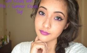 Get Ready with Me : Bronze Eyes & Purple Lips / Summer Kisses Tag