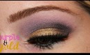 VICE2 Eye Makeup Tutorial - Gold & Purple Eye