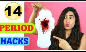 14 Period Hacks Every Girl Must Know! DIY + HACKS | ShrutiArjunAnand