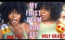 My First Perm Rod Set | 3c curly hair