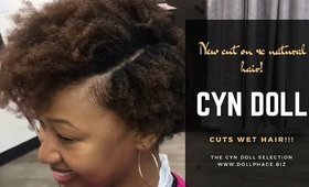 How to cut 4b natural hair WET! Highly requested!!!!  Follow me on Instagram @_IAMCYNDOLL_