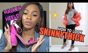 POSE LIKE A BADDIE! How to Walk in Heels & Look Skinny Thick + FREE SHOES! ▸ VICKYLOGAN