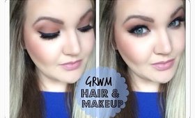 ★GRWM | HAIR + NEUTRAL EYES & WINGED LINER★