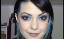 BLUE SMOKEY EYES and RADIANT SKIN makeup tutorial