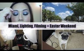 VLOG: Miami, Lighting, Filming + Easter Weekend | FromBrainsToBeauty