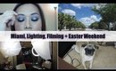 VLOG: Miami, Lighting, Filming + Easter Weekend | FromBrainsToBeauty