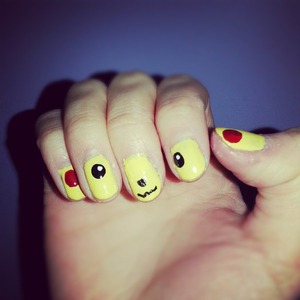 design inspired by cutepolish, pikachu is my favourite pokemon!! :)