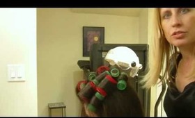 How To Curl Your Hair With Velcro Rollers: Big Wavy Curls (Part 1 of 2)