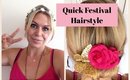 Festival Hairstyle - quick and easy low chignon