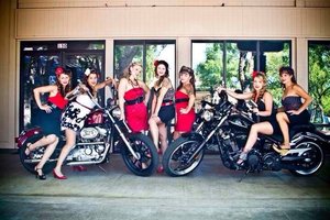 The Pin Up shoot I provided solely all the makeup, hair and ware drobe for all 6 girls and myself! 