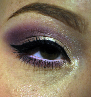 matte purple mac eyeshadow, and tease and verve from naked 2