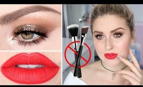 FULL FACE USING FINGERS (No Brushes) Challenge ♡ Shaaanxo