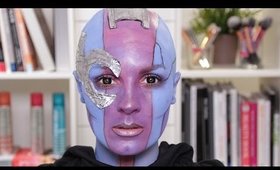 Nebula Guardians of the Galaxy Makeup Tutorial