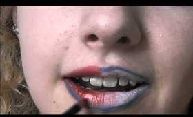 Diamond Jubilee inspired lip tutorial