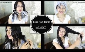Curl Your Hair With SOCKS | NO HEAT Hair Curling