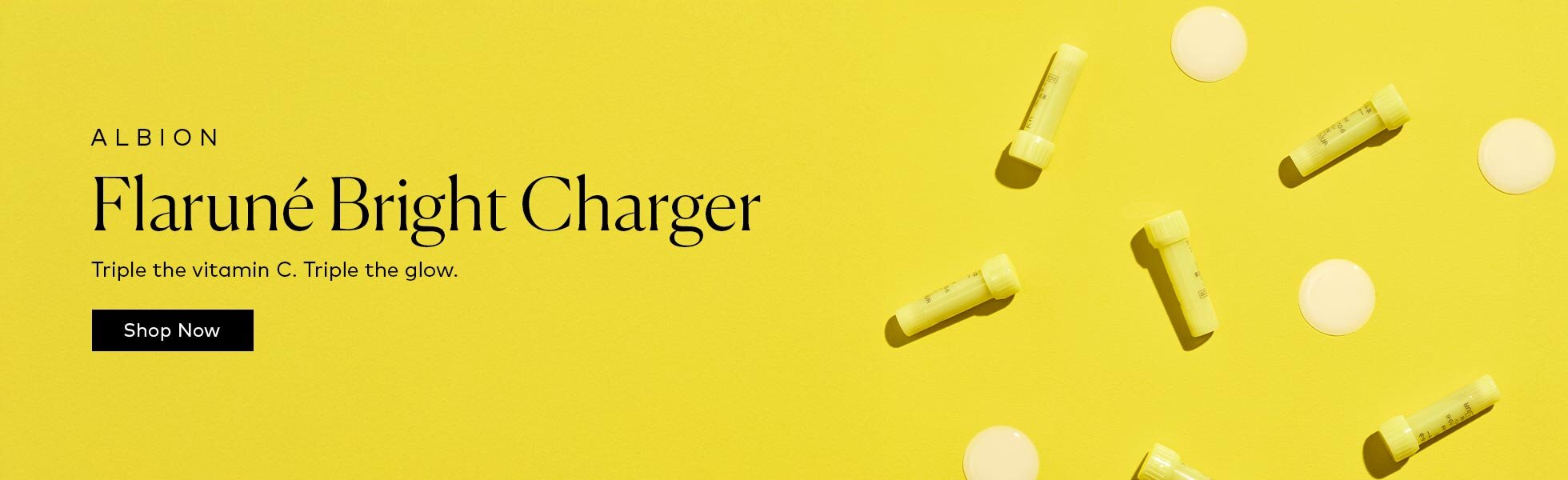 The vitamin C serum that actually works. Shop the Albion Flaruné Bright Charger at Beautylish.com