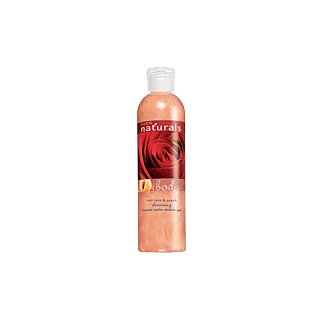Avon Naturals Red Rose & Peach Shimmering Shower Gel