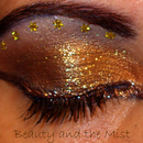 Gold star - eye makeup