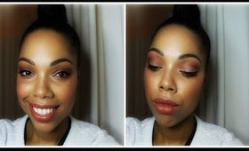 Warm brown smokey eye || Curlsnlipstick