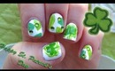 Abstract St. Patrick's Day Nails ♧