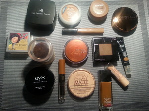 Foundations and concealers from my collection.