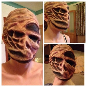 Handmade latex mask