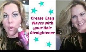 Creating Waves with your Hair Straightener - How to Curl Hair with Straightener