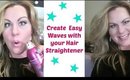 Creating Waves with your Hair Straightener - How to Curl Hair with Straightener