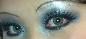 My grey-blue contacts from Geo