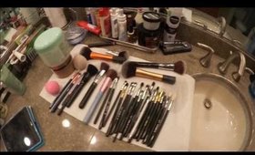 Makeup Brush Cleaning, Errands and Clubbing