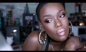 FULL Coverage BEAT makeup tutorial | Complete dark skin beat