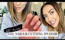 Gel Nails and Cutting My Hair at Home | Lisa Gregory