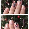 Christmas nails! Rudolph and Lights on a French Mani