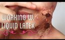 How to use LIQUID LATEX for sfx makeup | Camille Co