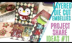 Layered Die Cuts Embellishment Swap, Embellishment Box Ideas Project Share #11