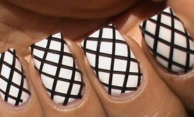 Striping tape nail art designs fishnet beginners easy how to nails art striping tape tutorial video