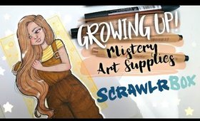 Try with Me!!! ❤️ || Mistery Art Supplies - by Scrawl Box 🎨✨