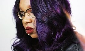 Purple Reign || Coloring My Hair Eggplant Ft College Girl Virgin Hair & Adore Eggplant Dye