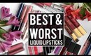 5 BEST + 5 WORST: LIQUID LIPSTICKS | Drugstore + High End | JamiePaigeBeauty