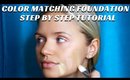 How to Color Match the Correct Foundation for your SKIN! Beauty Makeup Tutorial - mathias4makeup
