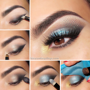 All details and products on my blog: http://www.maryammaquillage.com/2013/10/mermaid-eyes-easy-halloween-makeup.html