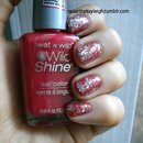 Red With Silver Glitter