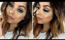 Neutral Makeup with a Pop of Electric Blue | ArielHope