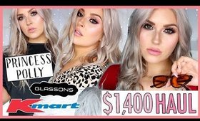 MASSIVE TRY-ON CLOTHING HAUL 💕💣 PRINCESS POLLY, K-MART & GLASSONS