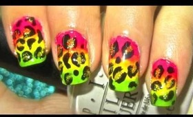 Rainbow leopard nailart tutorial-inspired by Klaire de lys.... :-)